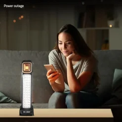 LUCE DI EMERGENZA SOLARE RICARICABILE HEL-2866T 30W LED CON TECNOLOGIA INTELLIGENTE