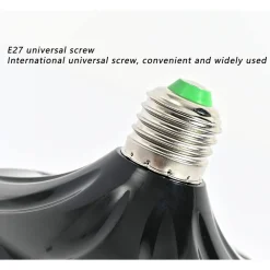 LUCE E27 LED BLUETOOTH ALTOPARLANTE FORMA DISCO VOLANTE COLORATO RGBW TELECOMANDO