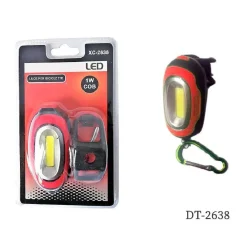 LUCE FARO FANALE LED 1 WATT COB PER BICICLETTA BICI CICLISMO SICUREZZA DT-2638