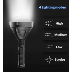 LUCE LAMPADA TORCIA RAGGIO LUNGO 300+ METRI 150W PESCA CACCIA MONTI COBA CB-T300