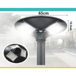 LUCE LAMPIONE FARO GIARDINO STRADALE CREPUSCOLARE PANNELLO SOLARE 500 W LED-8447