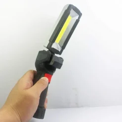 LUCE LAVORO LED RICARICABILE USB TORCIA ATTACCO MAGNETICO 5 MODALITÀ ANTISCIVOLO