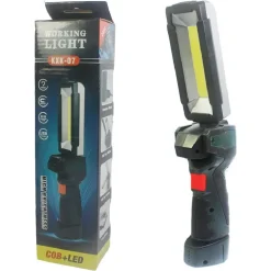 LUCE LAVORO LED RICARICABILE USB TORCIA ATTACCO MAGNETICO 5 MODALITÀ ANTISCIVOLO