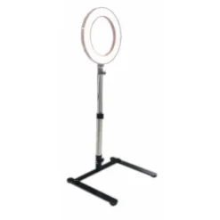LUCE LED AD ANELLO LUMINOSO PER SELFIE STAFFA TAVOLO SUPPORTO CELLULARE BD2005