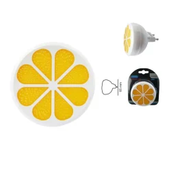 LUCE LED NOTTURNA A FORMA DI MEZZA ARANCIA LUCE BIANCA LAMPADA CAMERETTA BAMBINI