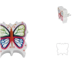 LUCE LED NOTTURNA CON FORMA DI FARFALLA LAMPADA PER CAMERETTA BAMBINI XC-1964