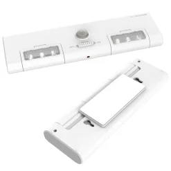 LUCE LED PER ARMADIO CON SENSORE PIR MOVIMENTO A BATTERIE ACCENSIONE AUTOMATICA