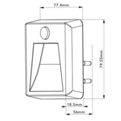 LUCE NOTTURNA A LED 0.5W CON SENSORE LAMPADA CON SPINA LUCE 3000K 6500K 4000K XGGYD-004