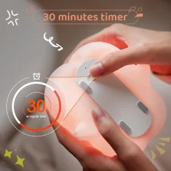 LUCE NOTTURNA FORMA MAIALE PER BAMBINI IN SILICONE DIMMERABILE LAMPADA RICARICABILE