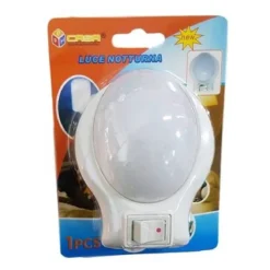 LUCE NOTTURNA LED NIGHT LIGHTING INTERRUTTORE NOTTE GIORNO CASA UFFICIO