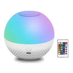 LUCE NOTTURNA LED RGB TELECOMANDO BATTERIA RICARICABILE 1.8 WATT DC5V CY-PG01