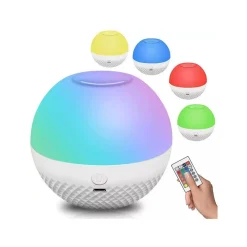 LUCE NOTTURNA LED RGB TELECOMANDO BATTERIA RICARICABILE 1.8 WATT DC5V CY-PG01