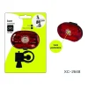 LUCE POSTERIORE BICI FANALINO BICICLETTA ATTACCO UNIVERSALE CON GANCIO XC-2648
