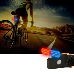 LUCE POSTERIORE BICI LUCI DI CODA RICARICABILE USB IMPERMEABILE BICICLETTA 0082