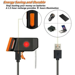 LUCE POSTERIORE BICI TRIANGOLO LUCI DI CODA IMPERMEABILE RICARICABILE TE-B0081