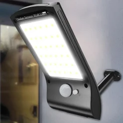 LUCE SOLARE APPLIQUE 36 LED DA PARETE SENSORE DI MOVIMENTO GIARDINO LINQ L808B