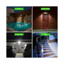 LUCE SOLARE APPLIQUE 36 LED DA PARETE SENSORE DI MOVIMENTO GIARDINO LINQ L808B