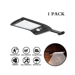 LUCE SOLARE APPLIQUE 36 LED DA PARETE SENSORE DI MOVIMENTO GIARDINO LINQ L808B
