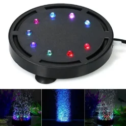 LUCE SUBACQUEA A BOLLE OSSIGENATORE PER ACQUARIO LAMPADA LED BUBBLE Q-TL50 RGB