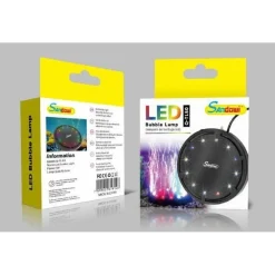 LUCE SUBACQUEA A BOLLE OSSIGENATORE PER ACQUARIO LAMPADA LED BUBBLE Q-TL50 RGB