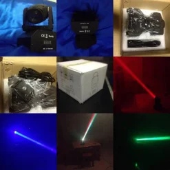 LUCI DJ MINI MOVING HEAD BEAM LED 12W CREE MINI TESTE MOBILI FASCIO STRETTO