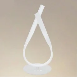 LUME INTRECCIATO LED BIANCO 12 WATT LAMPADA DA TAVOLO MODERNO DOPPIA LUCE 32705