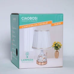 LUME LAMPADA ABAT JOUR COMODINO COMÒ DA TAVOLO ARREDO CAMERA CASA LUCE TX-9774