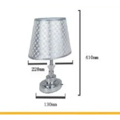 LUME LAMPADA ABAT JOUR DA TAVOLO COMODINO COMÒ ARREDO CAMERA CASA LUCE TX-9773