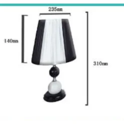 LUME LAMPADA DA TAVOLO ABAT JOUR CON PARALUME COMODINO CAMERA CASA LUCE TX-9775