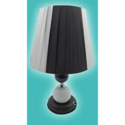 LUME LAMPADA DA TAVOLO ABAT JOUR CON PARALUME COMODINO CAMERA CASA LUCE TX-9775