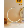 LUME LED 9W LAMPADA TAVOLO ABAT-JOUR STILIZZATA BIANCO LUCE 3000K 6500K 4000K D30