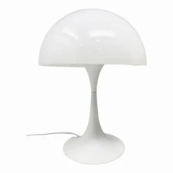 LUME MODERNO BIANCO ABAT JOUR ATTACCO E27 LAMPADA DA TAVOLO SCRIVANIA LUMETTO D12