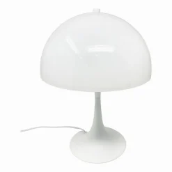 LUME MODERNO BIANCO ABAT JOUR ATTACCO E27 LAMPADA DA TAVOLO SCRIVANIA LUMETTO D12