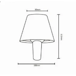 LUME TESTA LUMETTO LED 2.8 W RICARICABILE DIMMMERABILE CCT 3 COLORI LUCE D10-3C