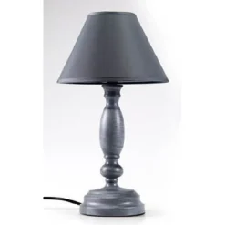 LUMETTO 35CM SHABBY CHIC LAMPADA DA TAVOLO SCRIVANIA ABAT JOUR COLORI ASS 679469