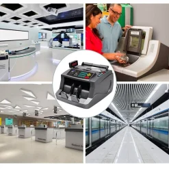 MACCHINA CONTA BANCONOTE AUTOMATICO MULTI VALUTA RIVELATORE DI BANCONOTE FALSE
