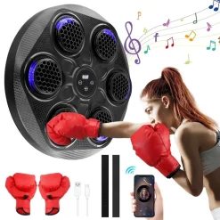 MACCHINA DA BOXE CON MUSICA DA PARETE LED BLUETOOTH ESERCIZIO PER ADULTI BAMBINI