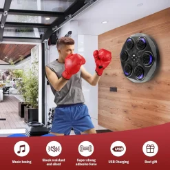 MACCHINA DA BOXE CON MUSICA DA PARETE LED BLUETOOTH ESERCIZIO PER ADULTI BAMBINI