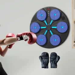MACCHINA DA BOXE MUSICALE DA PARETE KICKBOXING ESERCIZIO ATTREZZATURA DA ALLENAMENTO