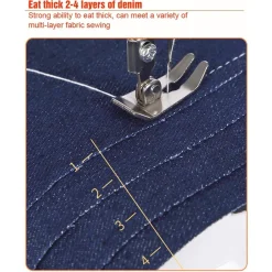 MACCHINA DA CUCIRE ELETTRICA PORTATILE MULTIFUNZIONALE USO DOMESTICO FUNZIONE TAGLIO FILO