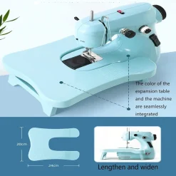 MACCHINA DA CUCIRE ELETTRICA PORTATILE MULTIFUNZIONALE USO DOMESTICO FUNZIONE TAGLIO FILO