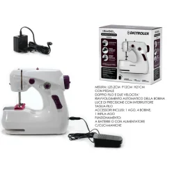 MACCHINA DA CUCIRE ELETTRICA PORTATILE MULTIFUNZIONALE USO DOMESTICO FUNZIONE TAGLIO FILO