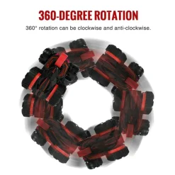 MACCHINA RADIOCOMANDATA 5 RUOTE ROTAZIONE 360° AUTO GIOCATTOLO CON LUCI