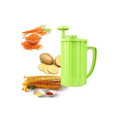 MACCHINA TAGLIA PATATE A SPIRALE TAGLIERINA MULTIFUNZIONE PER FRUTTA VERDURA