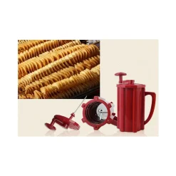 MACCHINA TAGLIA PATATE A SPIRALE TAGLIERINA MULTIFUNZIONE PER FRUTTA VERDURA