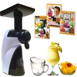 MACCHINA TUTTY PER GELATO YOGURT 200W YOGURTIERA CON FRUTTA NATURALE GHIACCIO