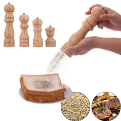 MACINA SALE E PEPE IN LEGNO CLASSICO 20CM MACININO MULINO AGITATORE TRITA SPEZIE