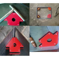 MAGNETE MAGNETICO FRECCE SALDATORE SALDATURA ANGOLAZIONI 45° 90° 135° 25LB 12KG