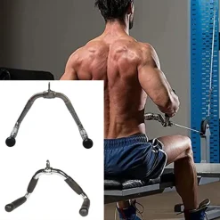 MANIGLIE PALESTRA TRAZIONE ALLENAMENTO MANICO PER PULLEY ANTISCIVOLO BODYBUILDING