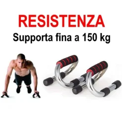 MANIGLIE PER FLESSIONI PETTORALI SPALLE PUSH UP STAND BARS PER FITNESS PALESTRA